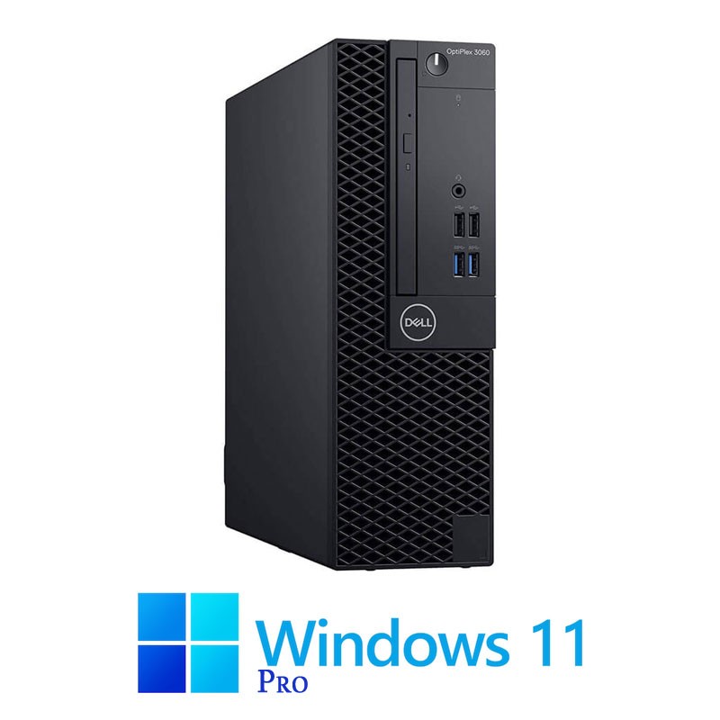 Calculatoare Dell OptiPlex 3060 SFF, Hexa Core i5-9500, 8GB, 256GB SSD, Win 11 Pro
