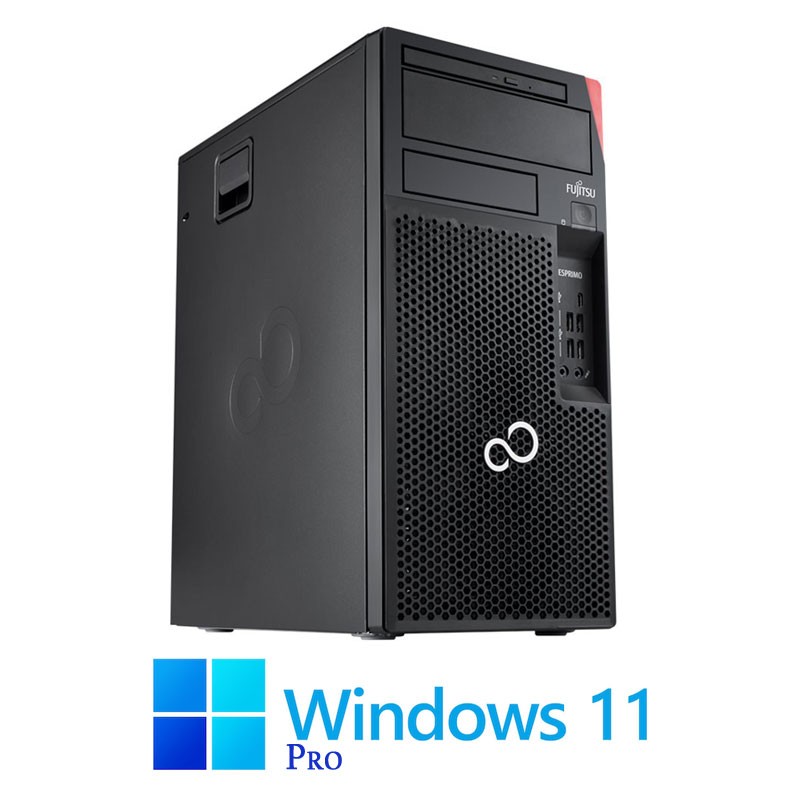 Calculatoare Fujitsu ESPRIMO P758, Hexa Core i5-9500, 8GB, 256GB SSD, Win 11 Pro