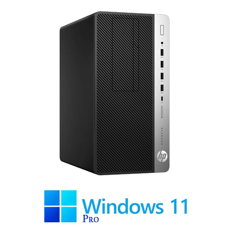 Calculator HP ProDesk 600 G4 MT, Hexa Core i5-8500, 8GB, 256GB SSD, Win 11 Pro