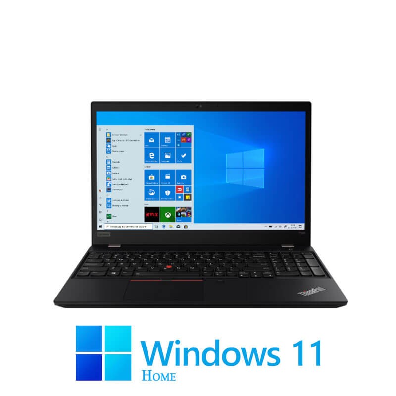 Laptop Lenovo T590, Quad Core i5-8265U, 256GB SSD, 15.6 inci FHD, Win 11 Home