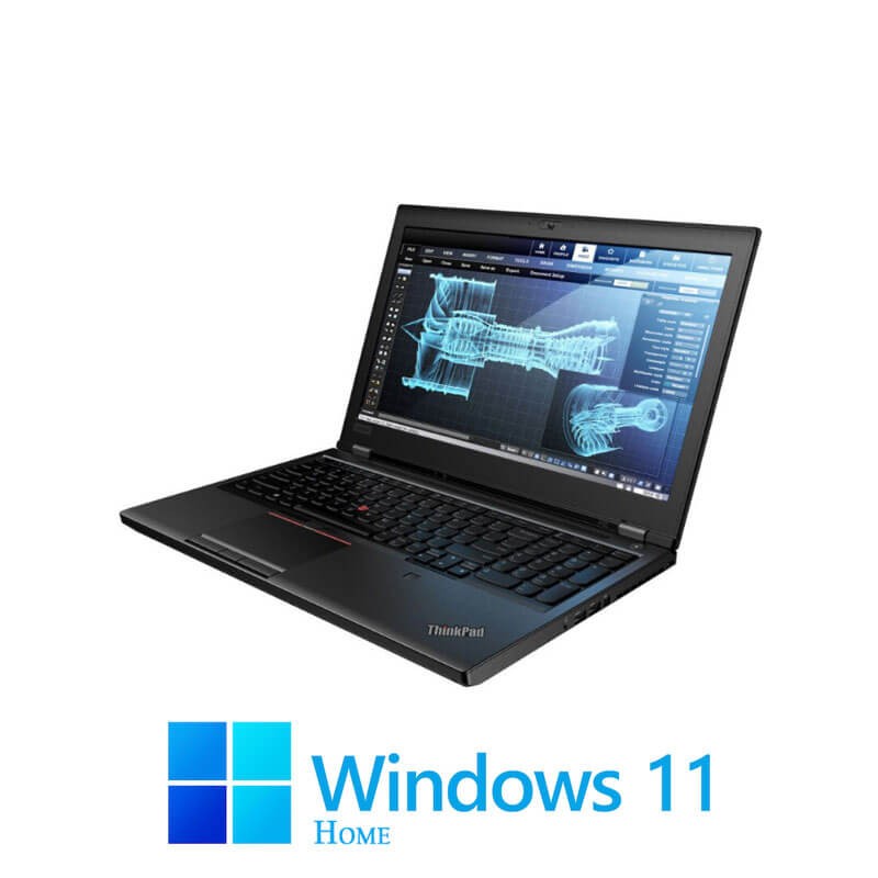 Laptopuri Lenovo P52, Hexa Core i7-8850H, 16GB, 512GB SSD, Quadro P1000, Win 11 Home