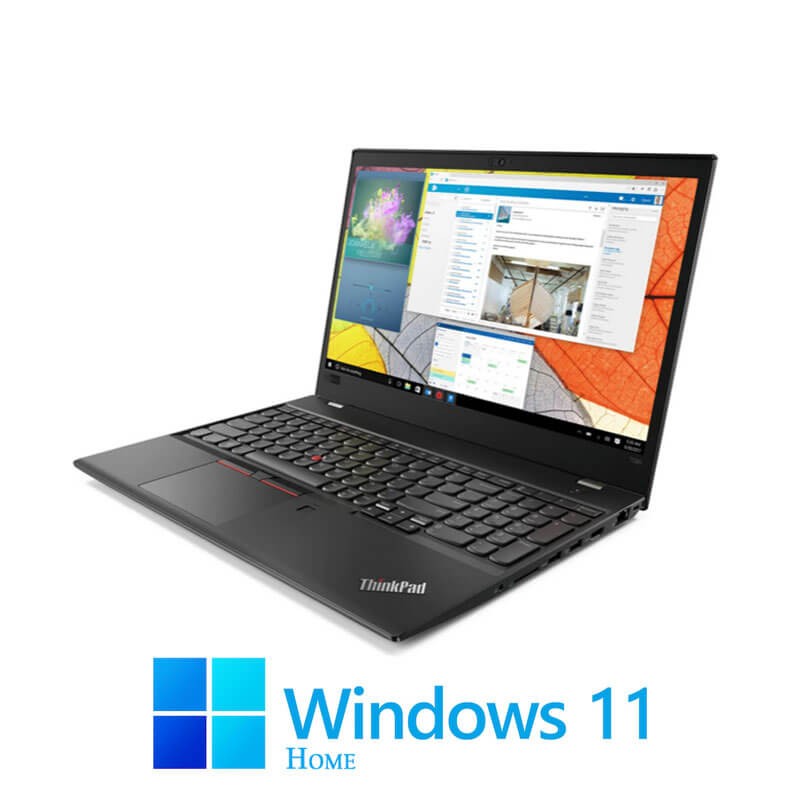 Laptopuri Lenovo T580, Quad Core i7-8650U, 512GB SSD, Display NOU FHD, Win 11 Home