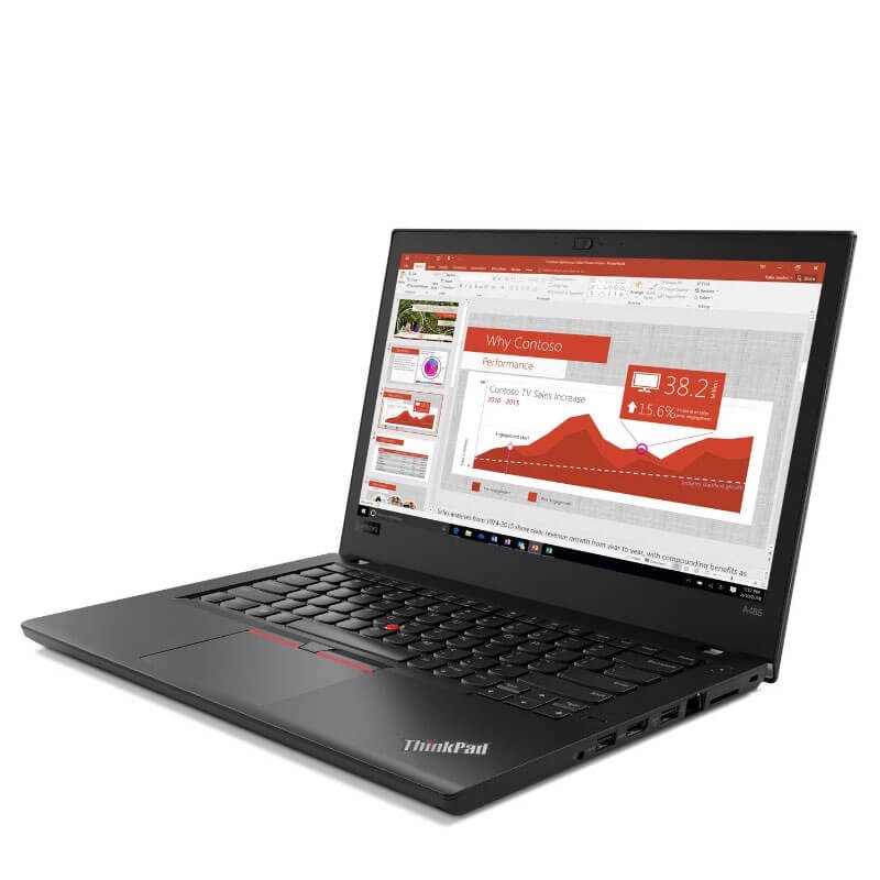 Laptopuri second hand Lenovo ThinkPad A485, Ryzen 5 2500U, 16GB DDR4, SSD, Grad A-, Full HD