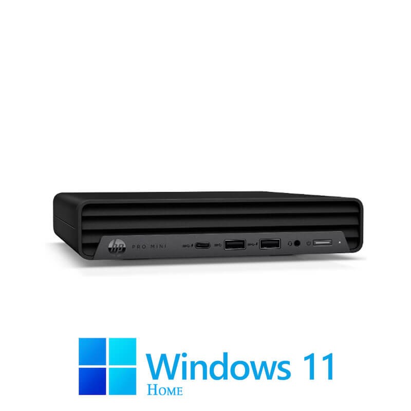 Mini Calculatoare HP ProDesk 400 G9, Hexa Core i5-12500T, 16GB, 256GB SSD, Win 11 Home