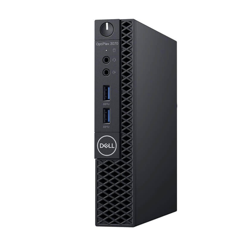 Mini Calculatoare second hand Dell OptiPlex 3070, Intel Quad Core i3-9100T, 8GB DDR4, 256GB SSD